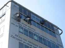 Výškové práce mytí oken